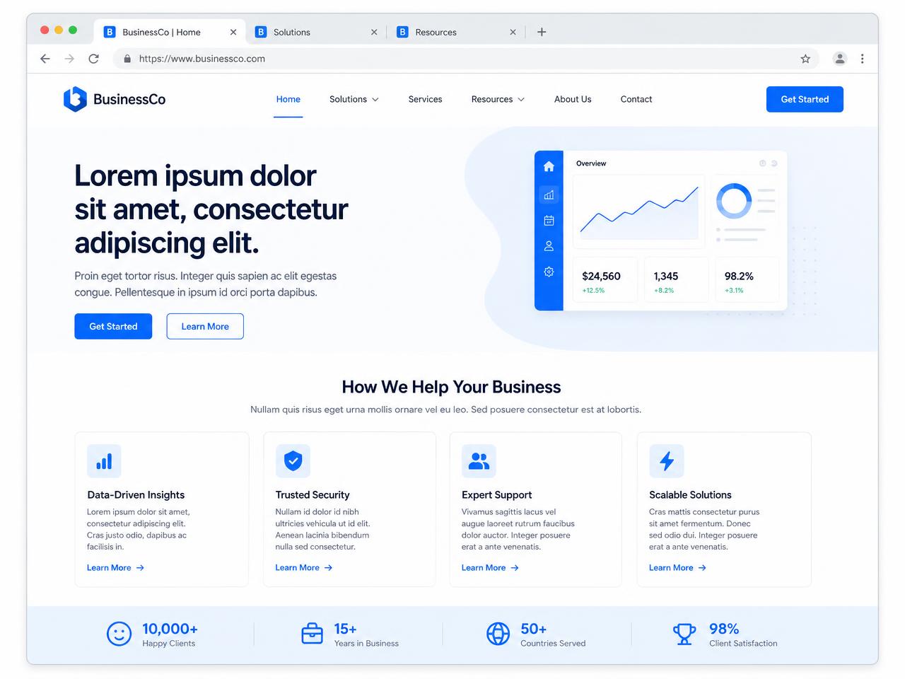 Prévia de um site institucional desenvolvido pela NettoCode