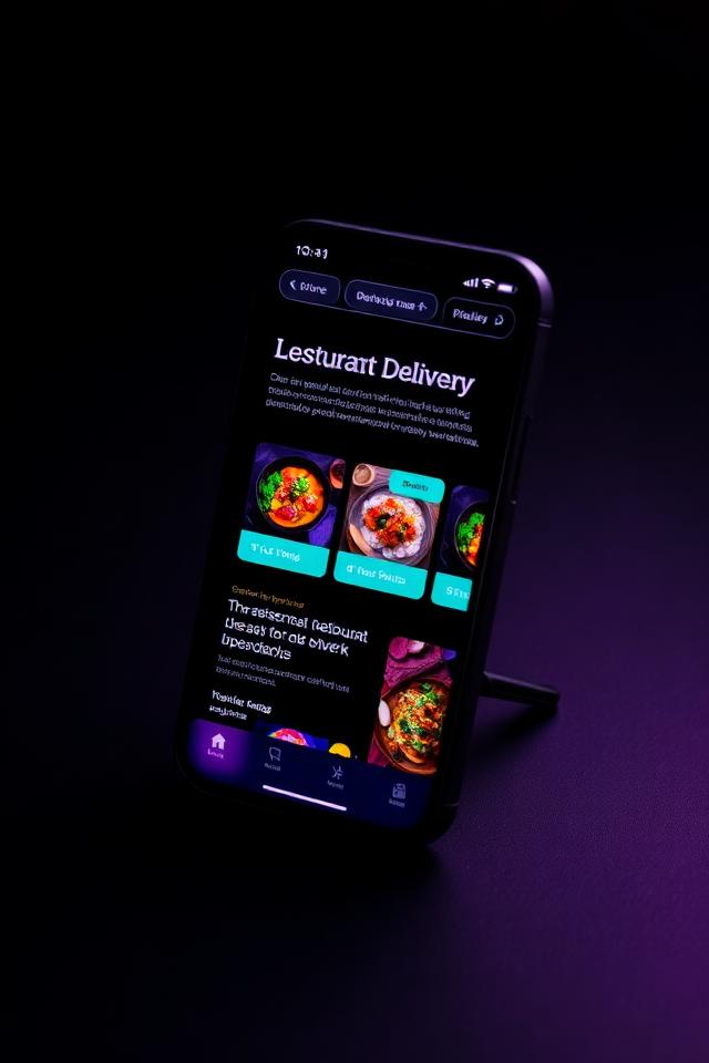 Mockup do site Delícias do Prata em um celular